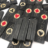 Gorgeous Old Poker Dominoes, Partial Set