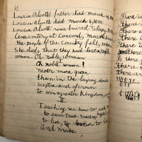 Helen Dayton's 1899 Notebook with School Work, Paper Dolls, Color Drawings, etc.