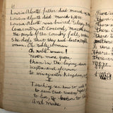 Helen Dayton's 1899 Notebook with School Work, Paper Dolls, Color Drawings, etc.