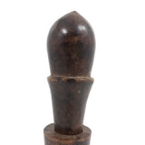 Beautiful and Sculptural Antique Treen Lidded Case (for Sewing Tools?)