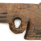 Pair of Carved Toy Guns - Pistol + Revolved