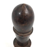 Beautiful and Sculptural Antique Treen Lidded Case (for Sewing Tools?)