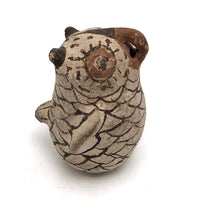 Old Zuni Pueblo Hand-painted Pottery Owl