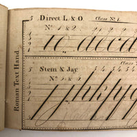 Lovely and Very Rare Wrifford's 1813 New System of Penmanship Instruction Booklet