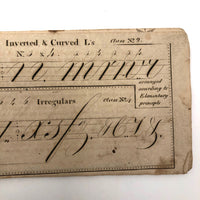 Lovely and Very Rare Wrifford's 1813 New System of Penmanship Instruction Booklet
