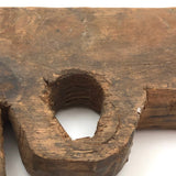 Pair of Carved Toy Guns - Pistol + Revolved