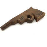 Pair of Carved Toy Guns - Pistol + Revolved