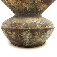 Old (Previously Enameled) Cast Iron Spittoon with Great Rusty Surface