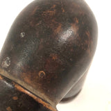 Beautiful and Sculptural Antique Treen Lidded Case (for Sewing Tools?)