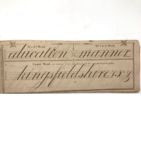Lovely and Very Rare Wrifford's 1813 New System of Penmanship Instruction Booklet