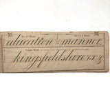 Lovely and Very Rare Wrifford's 1813 New System of Penmanship Instruction Booklet