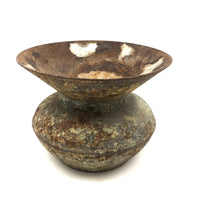 Old (Previously Enameled) Cast Iron Spittoon with Great Rusty Surface