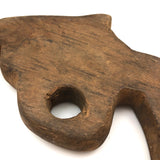 Pair of Carved Toy Guns - Pistol + Revolved