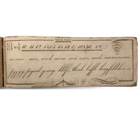 Lovely and Very Rare Wrifford's 1813 New System of Penmanship Instruction Booklet