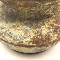 Old (Previously Enameled) Cast Iron Spittoon with Great Rusty Surface