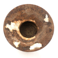 Old (Previously Enameled) Cast Iron Spittoon with Great Rusty Surface