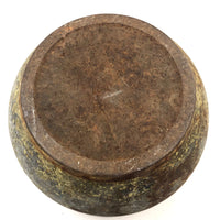 Old (Previously Enameled) Cast Iron Spittoon with Great Rusty Surface