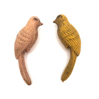 Pair of c. 1920s Celluloid Balancing Rattle Birds!