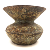 Old (Previously Enameled) Cast Iron Spittoon with Great Rusty Surface