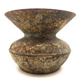 Old (Previously Enameled) Cast Iron Spittoon with Great Rusty Surface