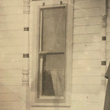 Preacher (?) on Doorstep, Lamont, Oklahoma, Antique Real Photo Postcard