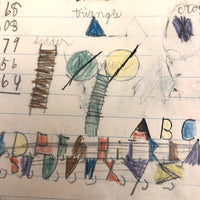 Helen Dayton's 1899 Notebook with School Work, Paper Dolls, Color Drawings, etc.