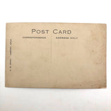 Preacher (?) on Doorstep, Lamont, Oklahoma, Antique Real Photo Postcard