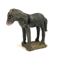 Charming Old Hand-painted Chalkware Donkey