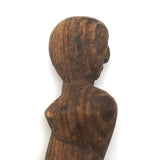 Curious Old Carved Spiral Man