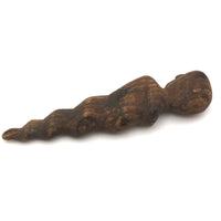Curious Old Carved Spiral Man