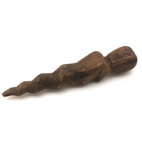 Curious Old Carved Spiral Man
