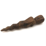 Curious Old Carved Spiral Man