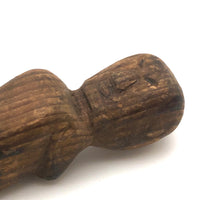 Curious Old Carved Spiral Man