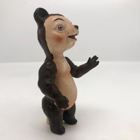 Curious Hand-painted Blue Eyed Porcelain Bear