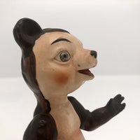 Curious Hand-painted Blue Eyed Porcelain Bear