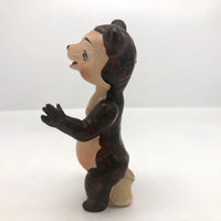 Curious Hand-painted Blue Eyed Porcelain Bear