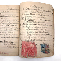 Helen Dayton's 1899 Notebook with School Work, Paper Dolls, Color Drawings, etc.