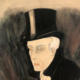 Ethel Esme Church 1923 Dramatic Portrait of Very Dramatic Looking Man!