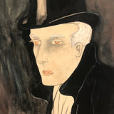 Ethel Esme Church 1923 Dramatic Portrait of Very Dramatic Looking Man!