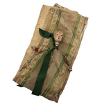 Antique Peg Bottle Doll with Bisque Head, Real Hair and Long Dress