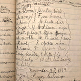 Helen Dayton's 1899 Notebook with School Work, Paper Dolls, Color Drawings, etc.