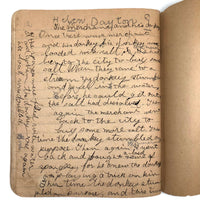 Helen Dayton's 1899 Notebook with School Work, Paper Dolls, Color Drawings, etc.