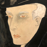 Ethel Esme Church 1923 Dramatic Portrait of Very Dramatic Looking Man!