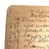 Helen Dayton's 1899 Notebook with School Work, Paper Dolls, Color Drawings, etc.