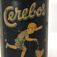 Antique Cerebos Table Salt Tin with Boy and Chick