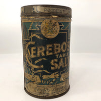 Antique Cerebos Table Salt Tin with Boy and Chick