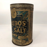 Antique Cerebos Table Salt Tin with Boy and Chick