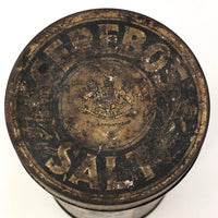 Antique Cerebos Table Salt Tin with Boy and Chick