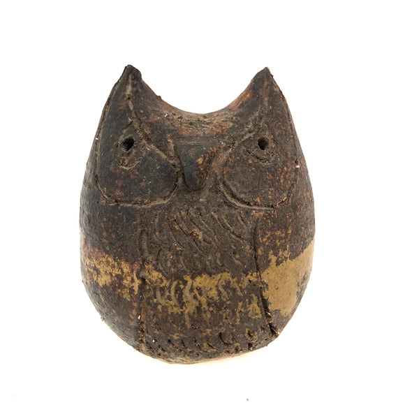 Mid-century Studio Pottery Stoneware Owl