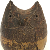 Mid-century Studio Pottery Stoneware Owl